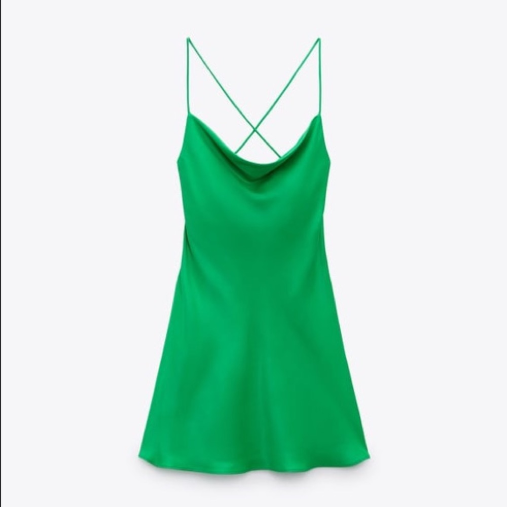 Zara Green Mini Dress